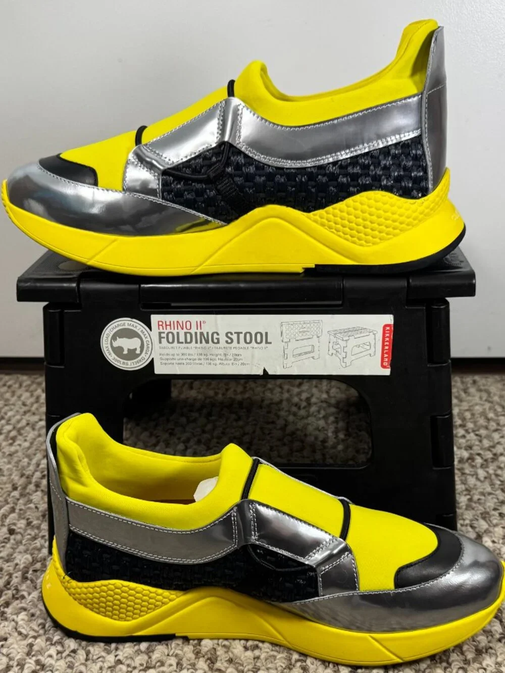 Clergerie Volt Yellow Designer Sneakers | New | EU 41